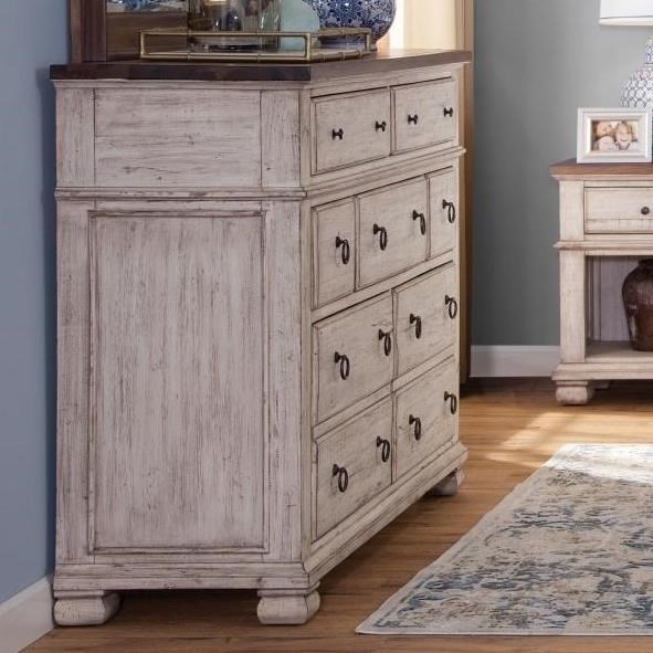 Napa Furniture Designs Belmont Relaxed Vintage Dresser with 7 Drawers